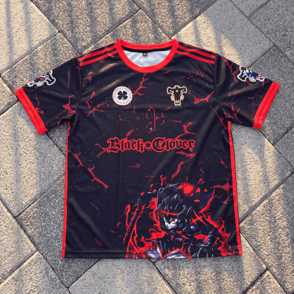 Camiseta Anime Fútbol · White & Black
