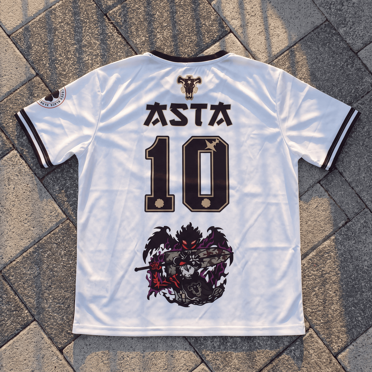 Camiseta Anime Fútbol · White & Black