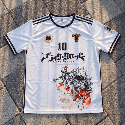 Camiseta Anime Fútbol · White & Black